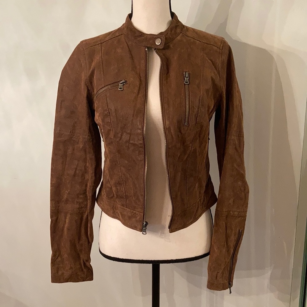 Levi’s Genuine Leather Suede Moto Jacket